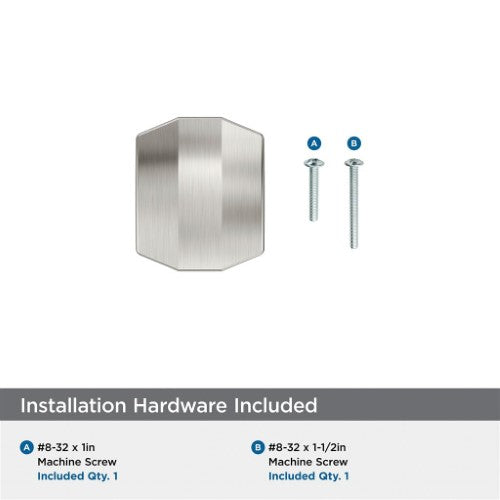 Bellamy Zinc Satin Nickel Cabinet Knob 3
