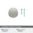 Bronx Zinc Satin Nickel Cabinet Knob 3