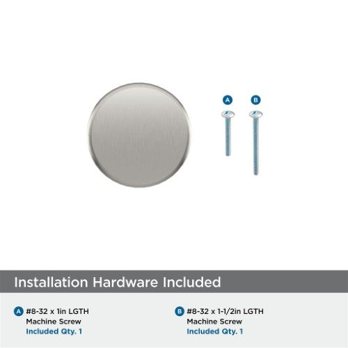 Bronx Zinc Satin Nickel Cabinet Knob 3