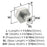 Caliber Zinc Satin Nickel Cabinet Knob 2