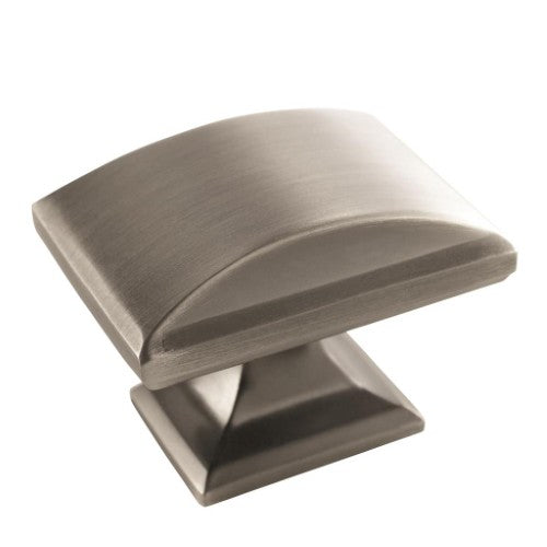 Candler Zinc Satin Nickel Cabinet Knob 1