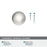 Cowrie Zinc Satin Nickel Cabinet Knob 3