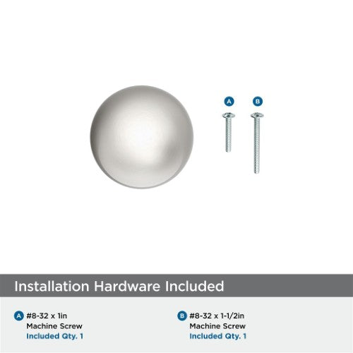 Cowrie Zinc Satin Nickel Cabinet Knob 3
