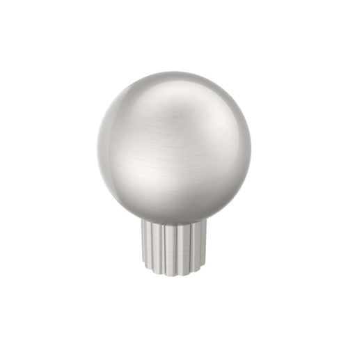 Cowrie Zinc Satin Nickel Cabinet Knob 1