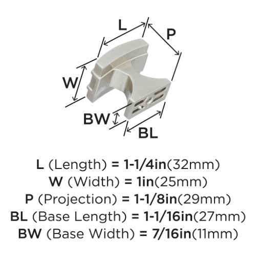 Davenport Zinc Satin Nickel Cabinet Knob 4