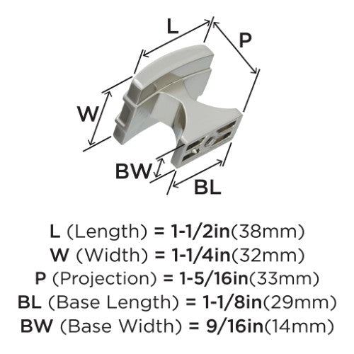 Davenport Zinc Satin Nickel Cabinet Knob 3