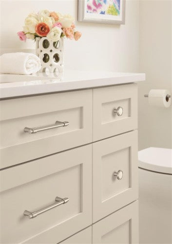 Destine Zinc Satin Nickel Cabinet Knob 4