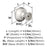 Edona Zinc Satin Nickel Cabinet Knob 1