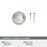 Enlivity Zinc Satin Nickel Cabinet Knob 3