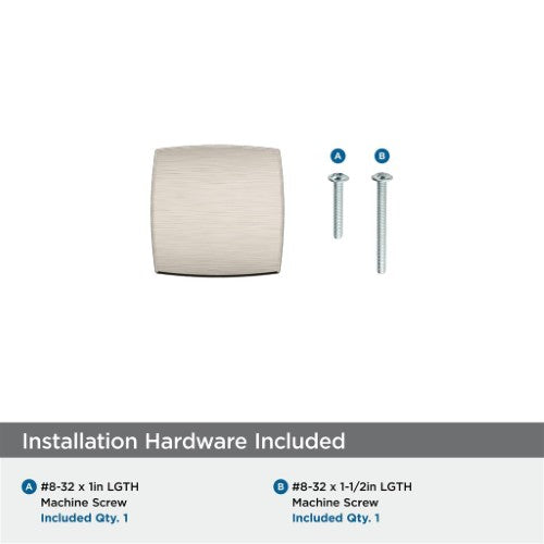Everett Zinc Satin Nickel Cabinet Knob 7