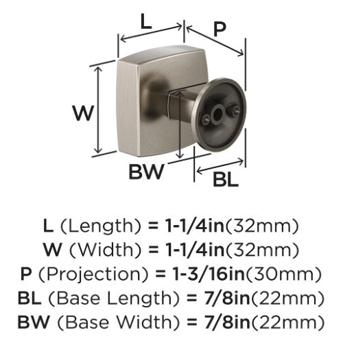 Everett Zinc Satin Nickel Cabinet Knob 4
