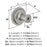 Farewind Zinc Satin Nickel Cabinet Knob 3