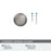 Highland Ridge Zinc Satin Nickel Cabinet Knob 11