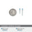 Kane Zinc Satin Nickel Cabinet Knob 5