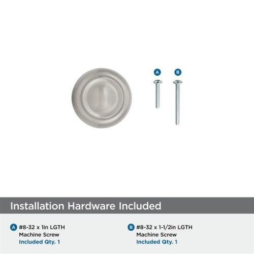 Kane Zinc Satin Nickel Cabinet Knob 6