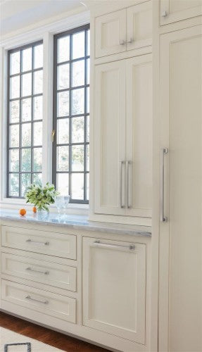 Lintel Zinc Satin Nickel Cabinet Knob 4