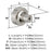 Merced Zinc Satin Nickel Cabinet Knob 3