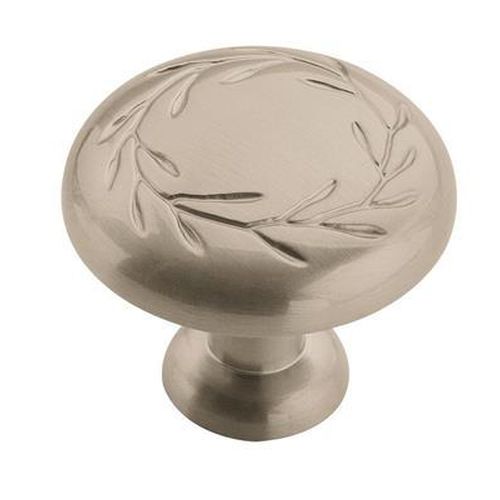 Nature's Splendor Zinc Satin Nickel Cabinet Knob 1