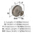 Oberon Zinc Satin Nickel Cabinet Knob 4