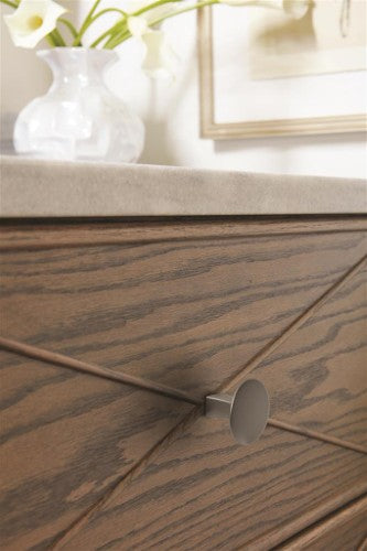 Riva Zinc Satin Nickel Cabinet Knob 3