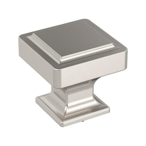 Eleva Zinc Satin Nickel Cabinet Knob 1