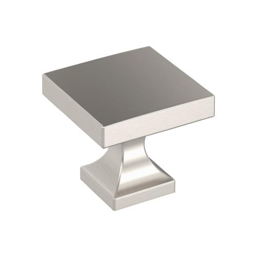 Pedestal Zinc Satin Nickel Cabinet Knob 1
