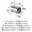 Whistle Zinc Satin Nickel Cabinet Knob 2