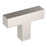 Intersect Zinc Satin Nickel Cabinet Knob 1
