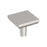 Chamfered Edge Zinc Satin Nickel Cabinet Knob 1