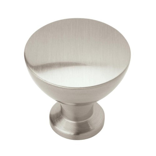 Grail Zinc Satin Nickel Cabinet Knob 1