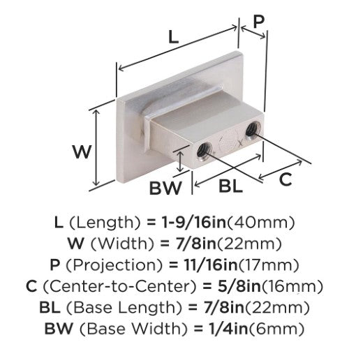 Prominence Zinc Satin Nickel Cabinet Knob 2