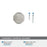 Torrance Zinc Satin Nickel Cabinet Knob 3