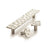 Kamari Zinc Satin Nickel Cabinet Pull 6