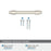 Destine Zinc Satin Nickel Cabinet Pull 17