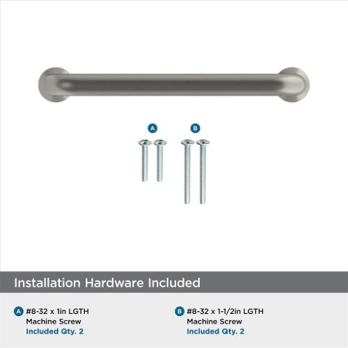 Factor Zinc Satin Nickel Cabinet Pull 18