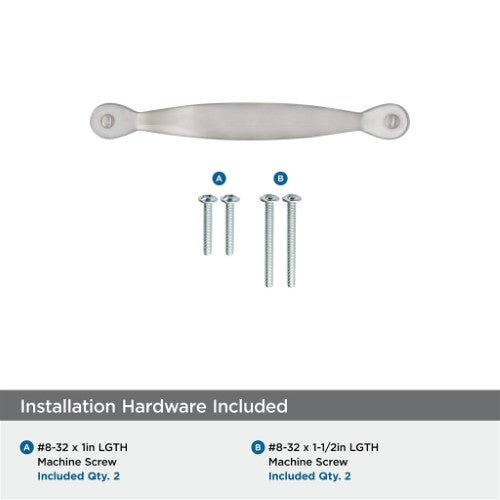 Inspirations Zinc Satin Nickel Cabinet Pull 7