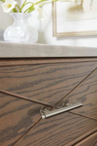 Radius Stainless Steel Satin Nickel Cabinet Pull 18