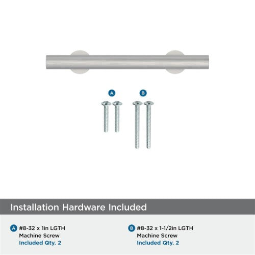 Radius Stainless Steel Satin Nickel Cabinet Pull 17