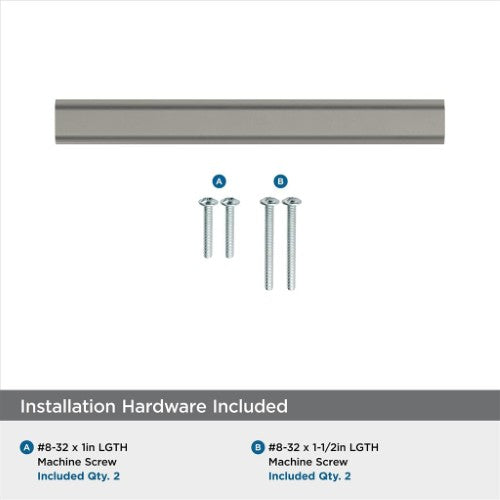 Status Aluminum Satin Nickel Cabinet Pull 5