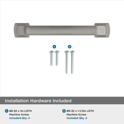 Surpass Zinc Satin Nickel Cabinet Pull 18
