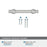 Winsome Zinc Satin Nickel Cabinet Pull 17