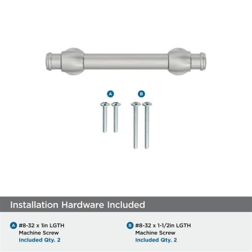 Winsome Zinc Satin Nickel Cabinet Pull 17