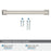 Appoint Zinc Satin Nickel Cabinet Pull 34