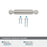 Balata Zinc Satin Nickel Cabinet Pull 19
