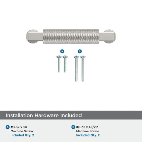 Balata Zinc Satin Nickel Cabinet Pull 19