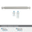 Balata Zinc Satin Nickel Cabinet Pull 22