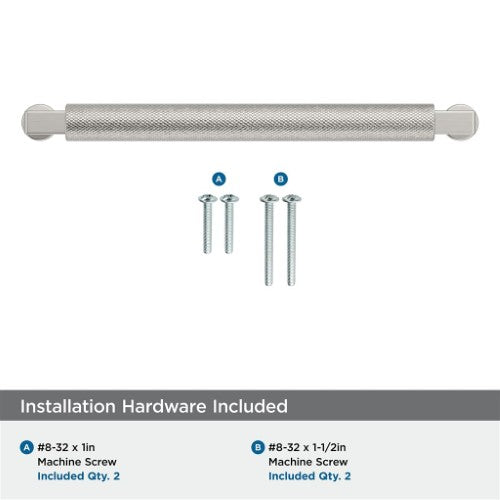 Balata Zinc Satin Nickel Cabinet Pull 22
