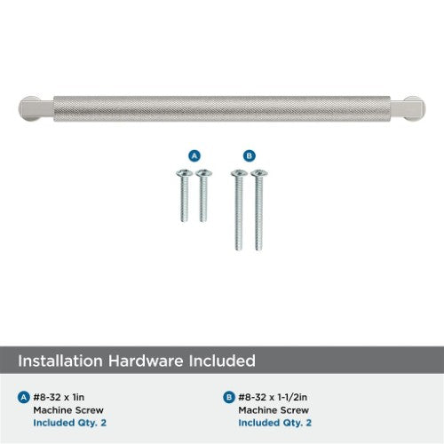 Balata Zinc Satin Nickel Cabinet Pull 24