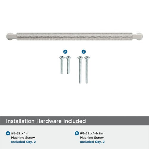 Balata Zinc Satin Nickel Cabinet Pull 17