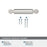 Balon Zinc Satin Nickel Cabinet Pull 19